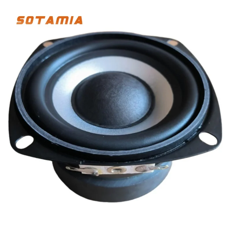 SOTAMIA 1pcs 3 Polegada portátil meados de graves alto-falante 4 Ohm 30W borda de borracha doméstico pequeno alto-falante atualização subwoofer unidade de áudio