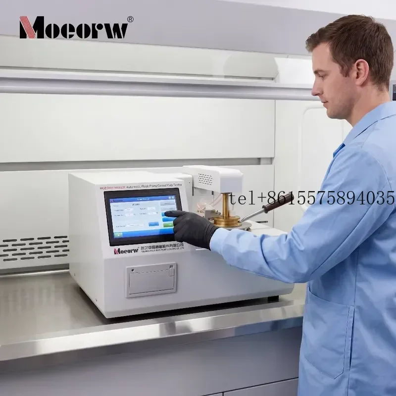 hot MOEORW-W6912C Electrical Fully Automatic Closed Flash Point Tester for Lubricating Oil Laboratory