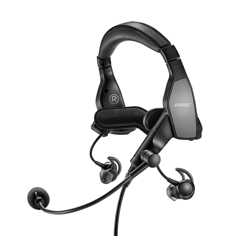 Boss ProFlight I /  II series aviation pilot active noise reduction anr aviation Bluetooth headset (Not new!)