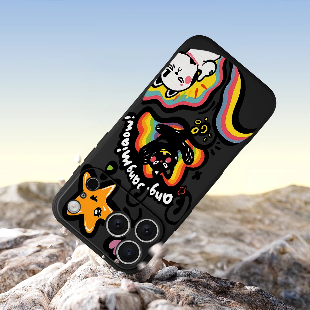 حافظة لهاتف آيفون 17 برو ماكس 17 إير 16 15 14 13 12 11 برو ماكس XS Max7 8 Plus 16e 16 Plus غطاء من البولي يوريثان الحراري