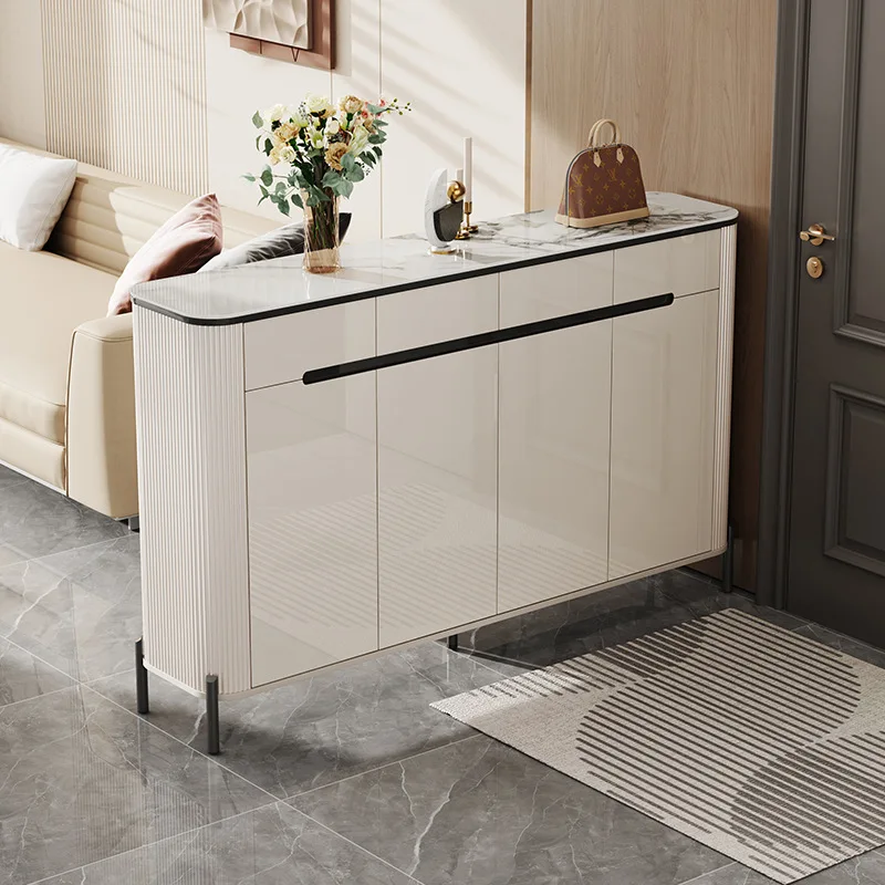 Shoe cabinet, next to the sofa at the home door, modern simple and large-capacity entrance cabinet, integrated entrance door