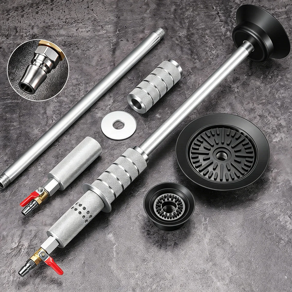 Car Dent Puller Pneumatic Suction Cup Sheet Metal Pulling Hammer Car Repair & Maintenance Manual Dent Repair Tool Paint Safe