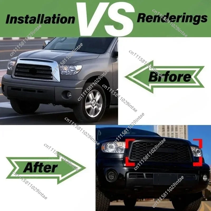 For Toyota Tundra 2006 2007 2008 2009 CAR TRD Style Front Bumper Air Intake Grille Sports Racing Radiator Protective Cover