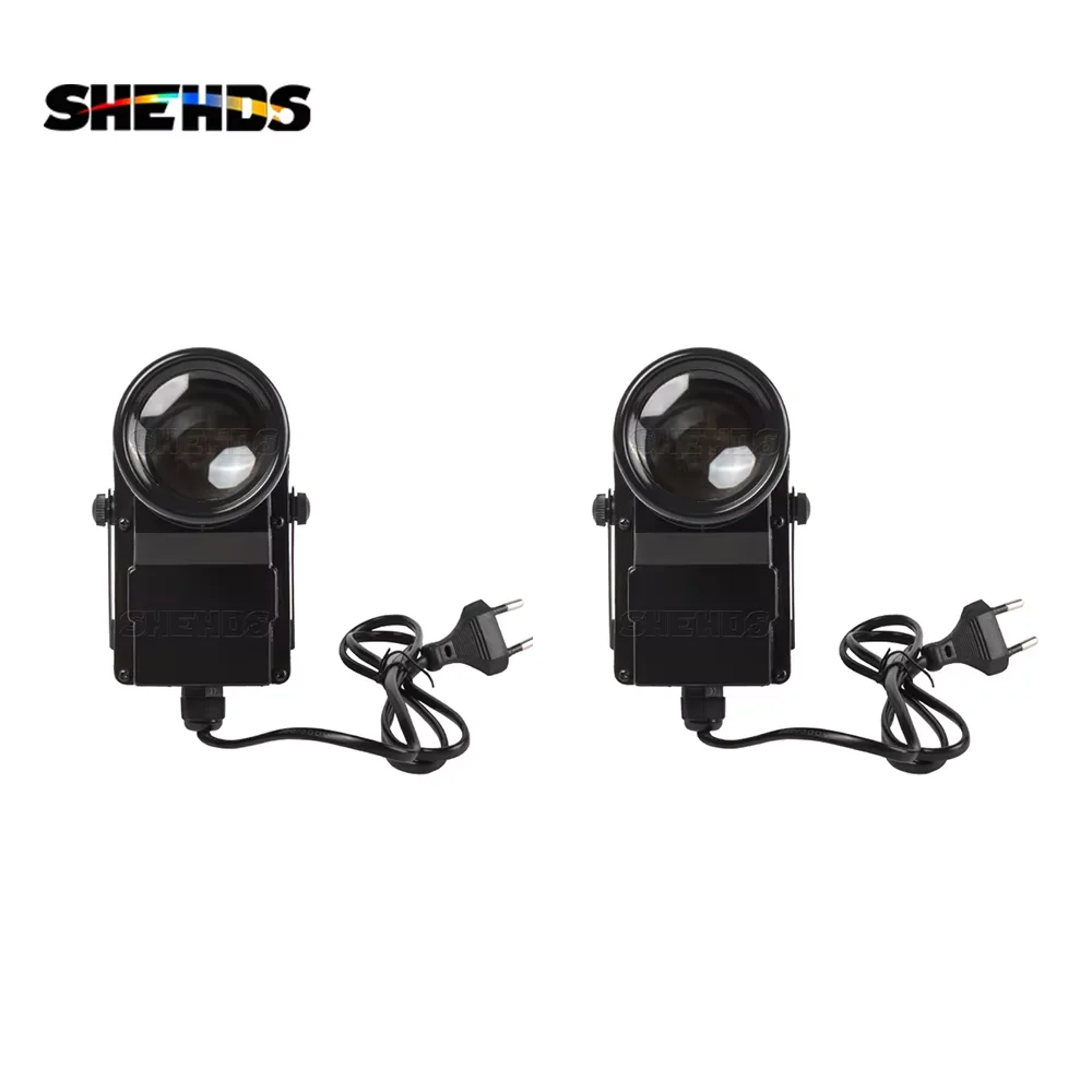 SHEHDS Spotlicht 1/2 Stück Mini 10 W RGBW Strahler DMX512 Mischfarbe für DJ Disco KTV Nachtclub Kirche Weihnachten