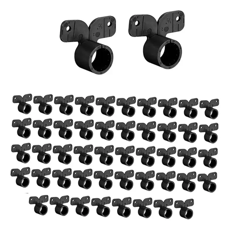 CMHI-For Pex Tubing Pipe Support 50 Pcs Suspension Pipe Clamps Butterfly Style For Pex,Copper Cpvc 1/2 Inch