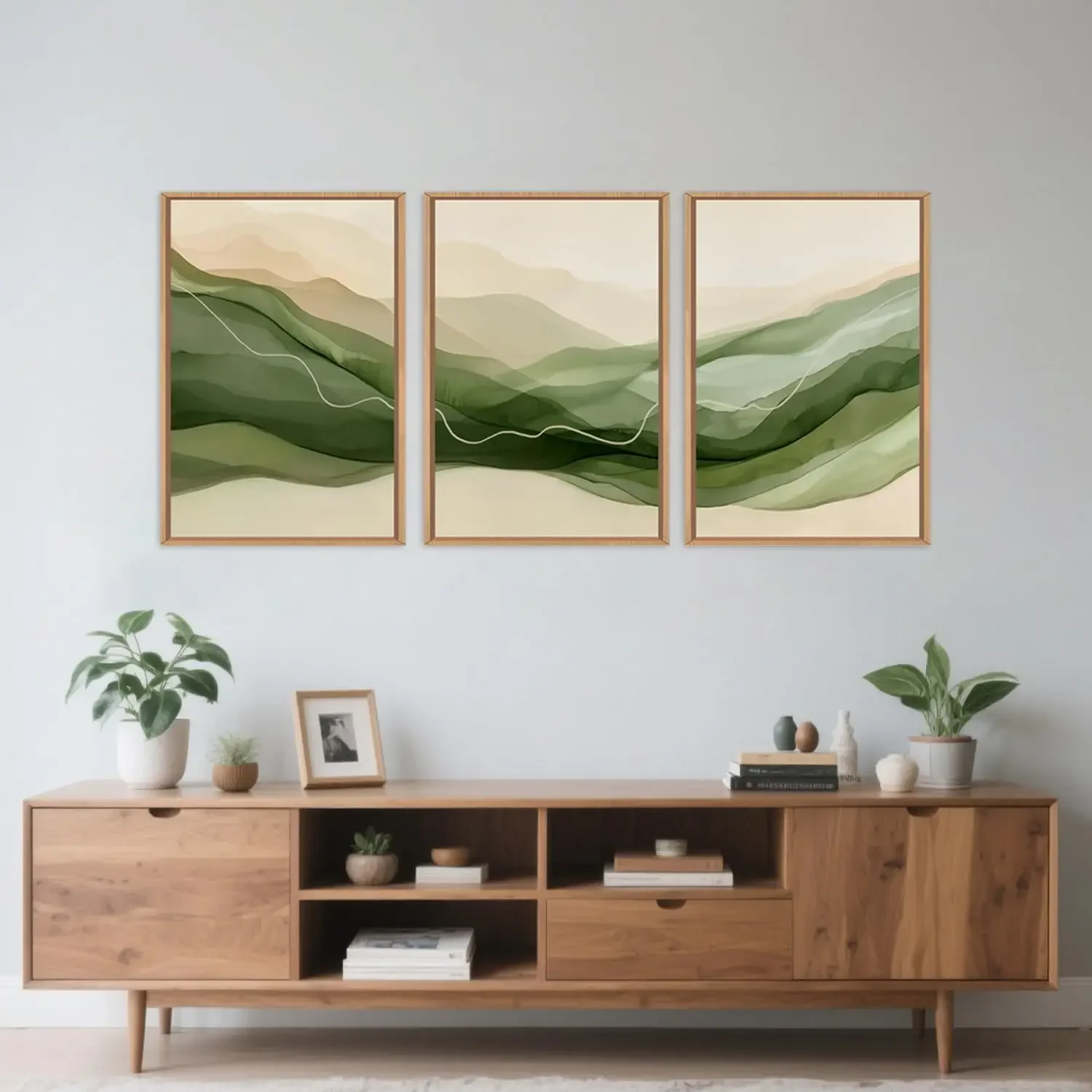Multiple sizes 3pcs frameless Canvas Painting,3pcs/set frameless Canvas Painting  Abstract Smoke Wave Canvas Wall Art Ink Minima