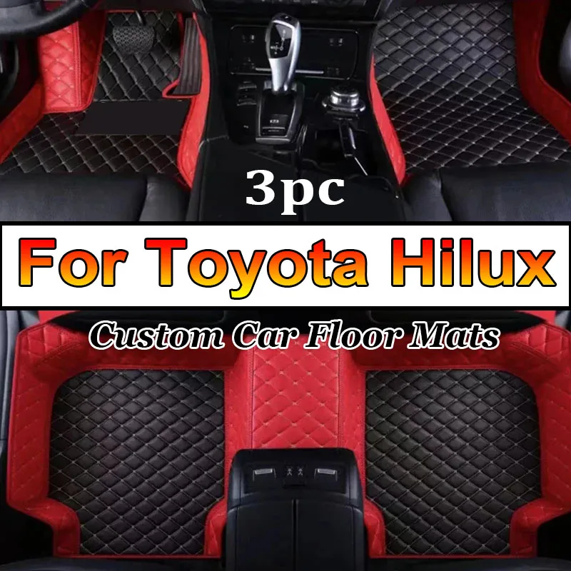 Car Floor Mats For Toyota Hilux 2022 2021 2020 2019 2018 2017 2016 2015 2014 2013 2012 2011 2010 2009 Custom Carpets Cover Rug