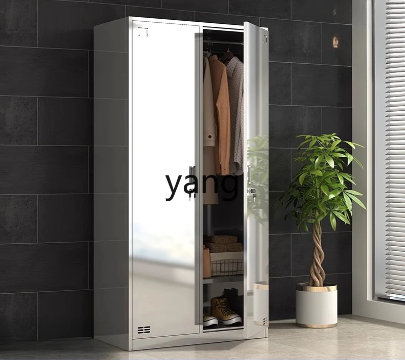 LH  stainless steel two-door locker storage 2-door locker staff dormitory changing wardrobe
