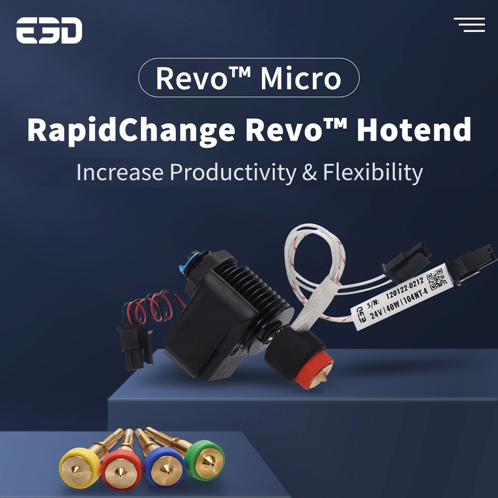Revo™micro Rápida Revo Hotend Latão Bocal Revo Heatercore Menor Isqueiro para Ender Prusa E3d v6 Peças de Impressora 3d E3d