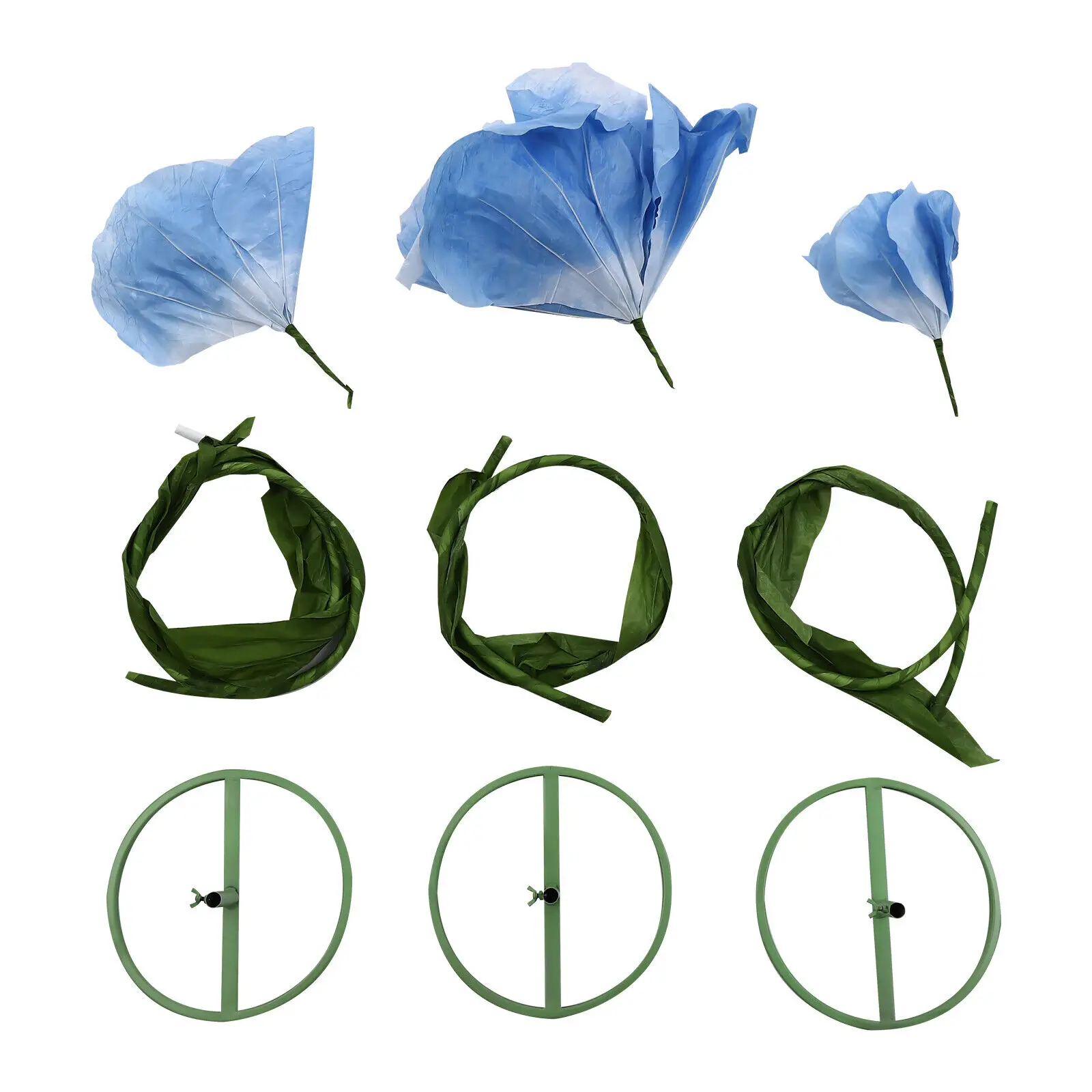 

3 шт. синий большой искусственный цветок для поддельного букета, свадебного украшения дома и вечеринки