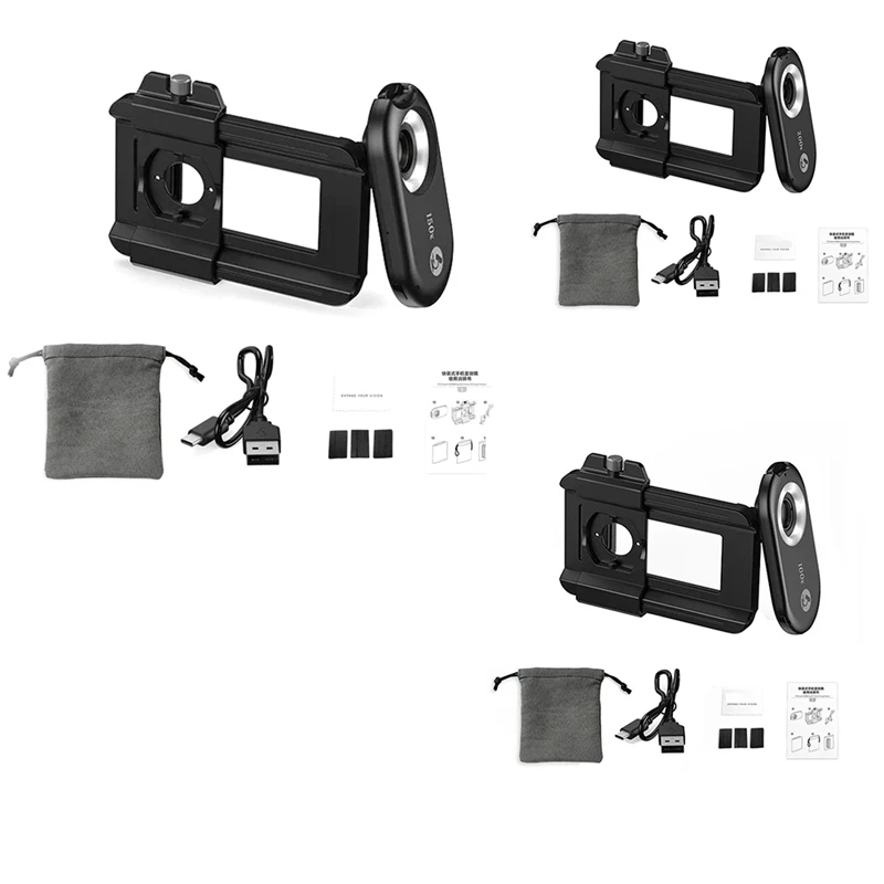 Mobiele Telefoon Microscoop Lens Met Cpl Led 3 In 1 Macro Vergrootglas Kits Biologische Microscoop Voor Telefoon Lens