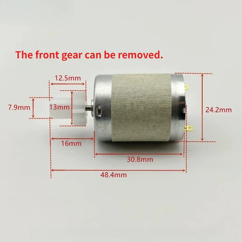RK370 high-speed motor dc12V nail polisher motor JD700 electric nail remover strong magnetic carbon brush motor
