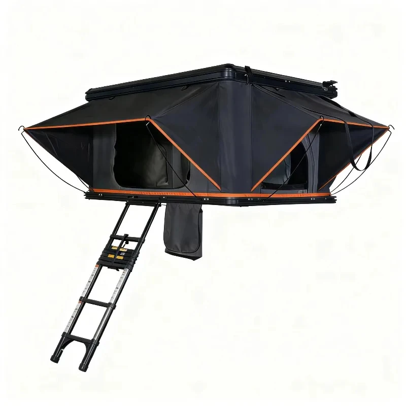 Hot Sale-Factory Direct Lightweight Hard Rooftop Tent - Person Four-Season Door Window Automatic Opening Aluminu - view 5