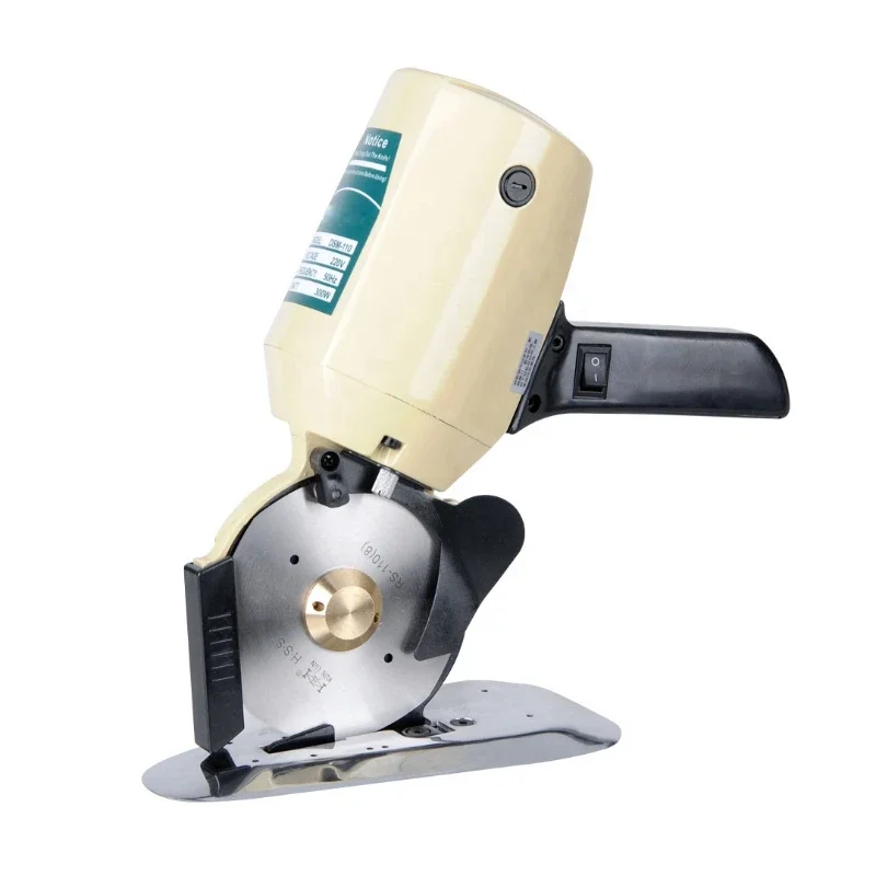 YJ-RS110 Electric Scissors Round Knife Fabric Cutting Machine Handheld Fabric machine HSS 110MM BR-100