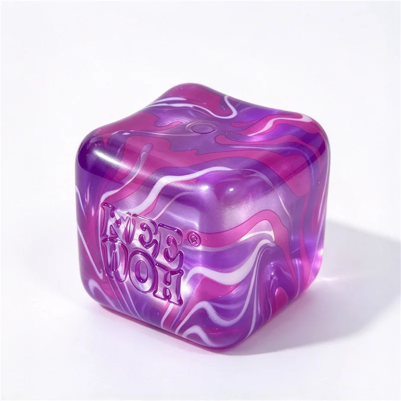 NeeDoh Nice Cube Swirl Fidget Sensory Toy Maltose Slow Rebound Stress Relief Nice Ice Cube Squeeze Toy For ADHD Autism Gift