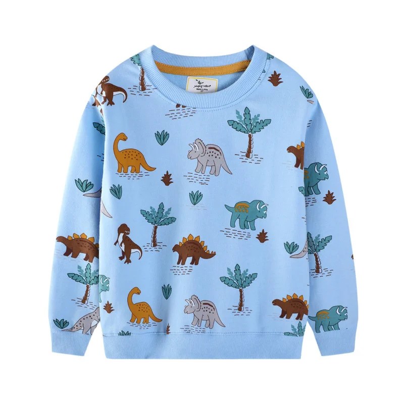 Jumping Meters 2-7T Boys Sweatshirts Shirts Kids Clothes Long Sleeve Autumn Spring Children Clothing Cotton Sportshirts Tops