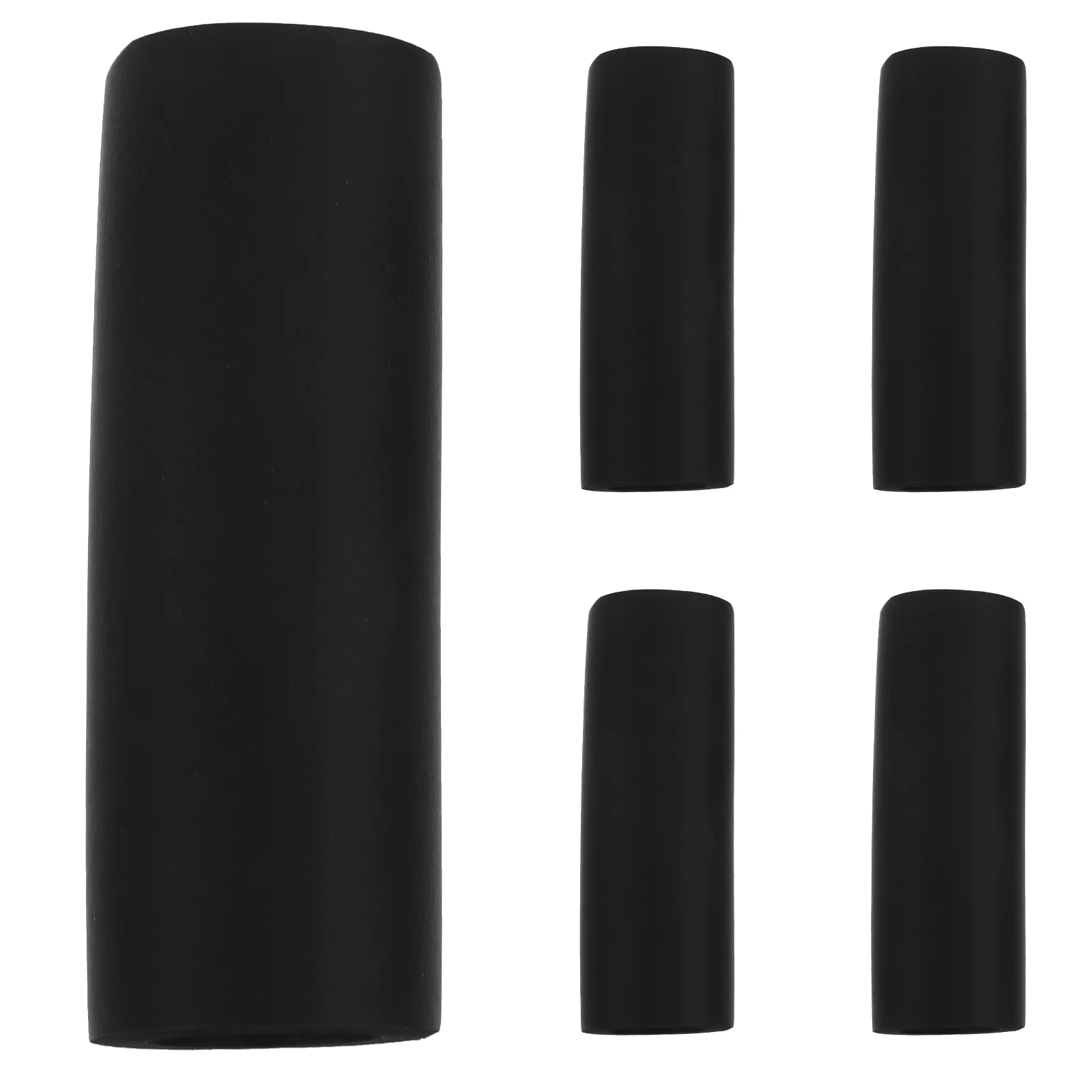 5pcs Black Handle Sleeves Comfortable Grip Non Protective Pet Leash Accessories Dog Collar Leash Pet Supplies