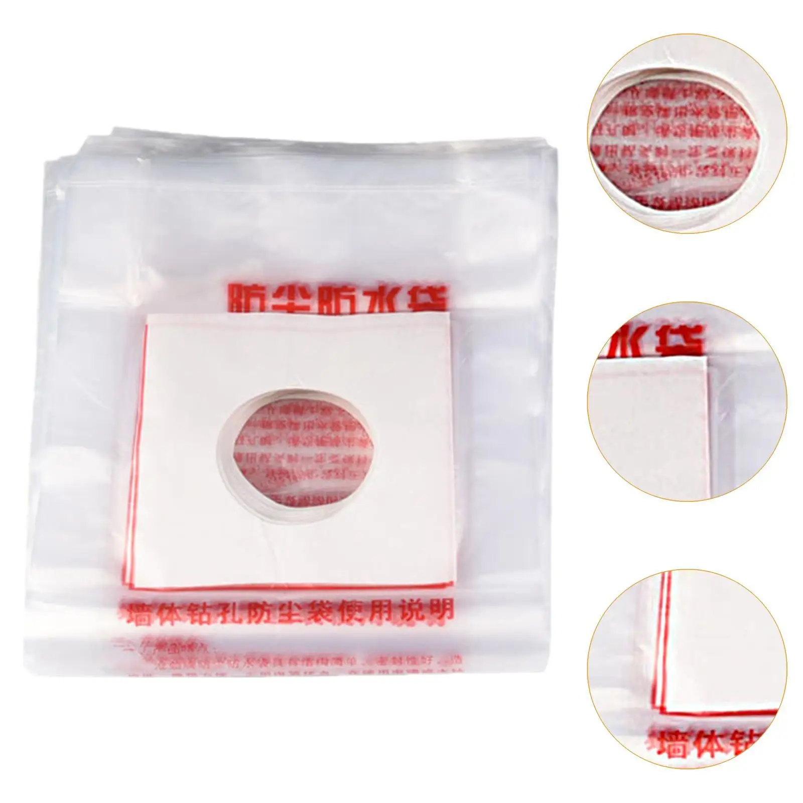 Dust Collector Replacement Bag Thick Design for Wall Opening Power Tool Dustproof for Home Renovation