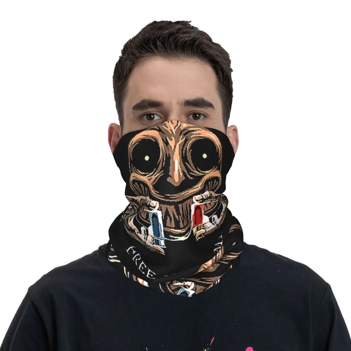 Gun Bandana Neck Ga ClaPrinted Motorcycle, Motocross, B-Buckshot Roulette, Face Mask, Multi-Usage, Imaging Riding, Unisex, Adult