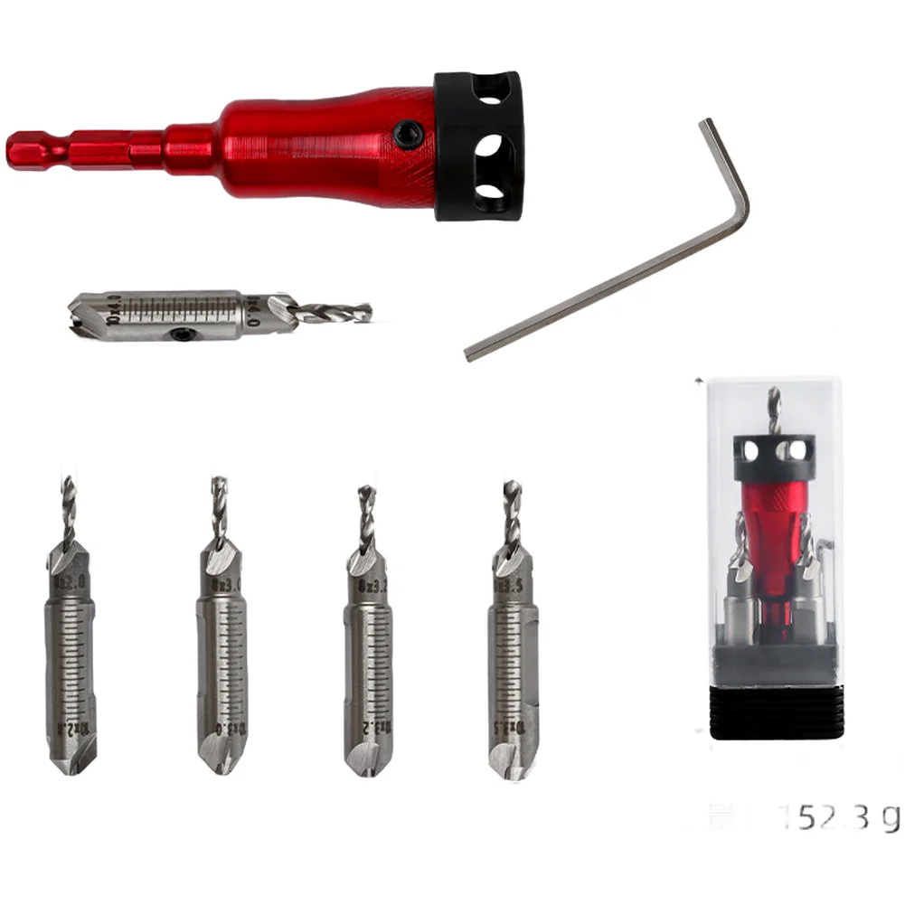 Depth Stop Collar Countersink Drill Bit For Woodworking For Home Repair Hexagonal Shank Design Multi-material Compatibility