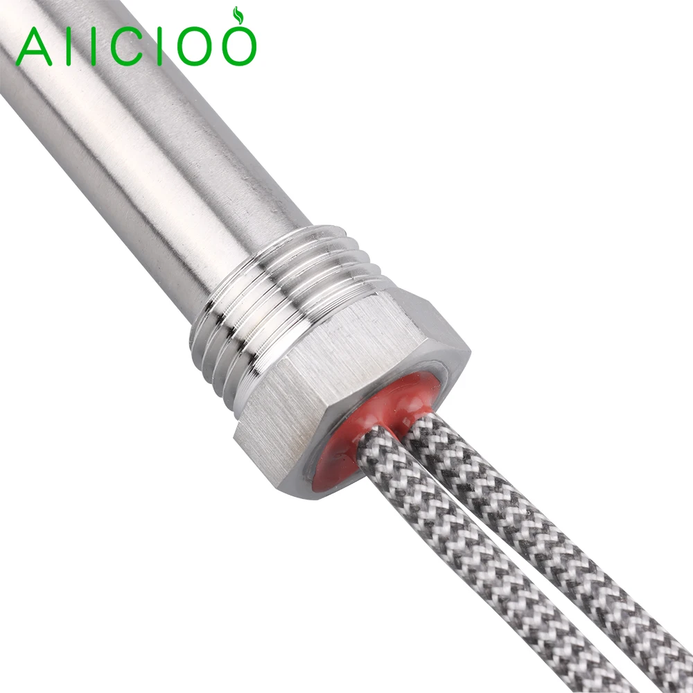 AIICIOO Cartridge Heater Water 1/2\'\' NPT Thread 120v/240v 500w/750w/1kw/1.5kw/2kw Immersion Tubular  Electric Heating Element