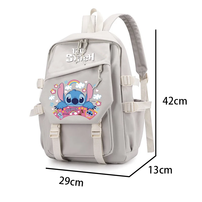 Ransel Lilo Stitch untuk anak laki-laki perempuan, tas punggung sekolah pelajar sekolah remaja, tas buku wanita Kawaii Disney Mochila Escolar