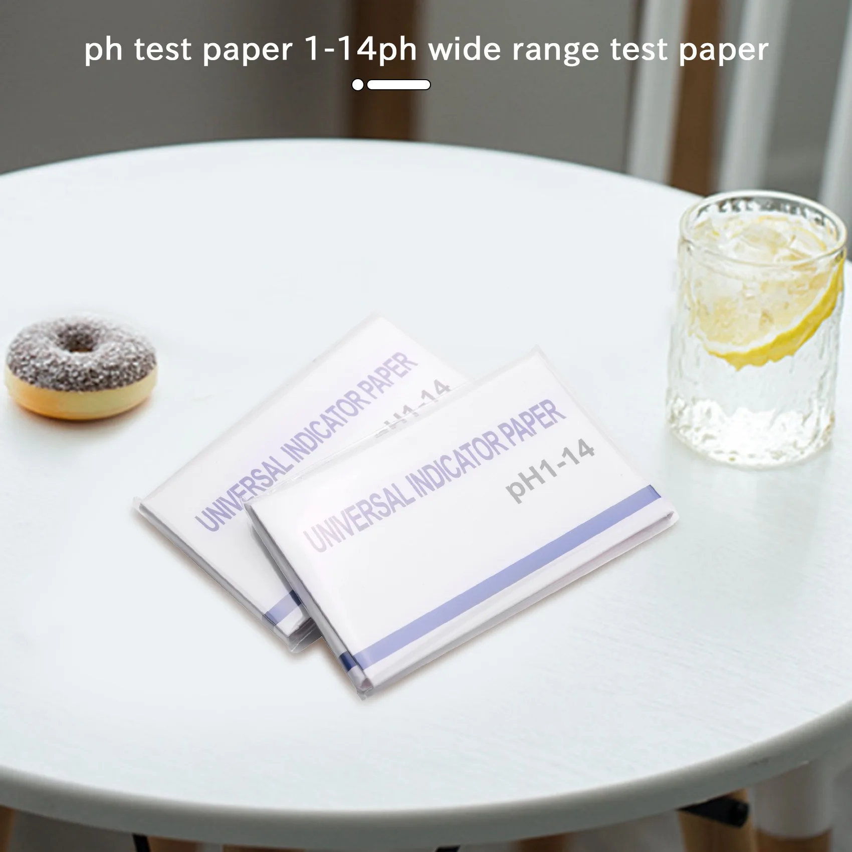 2 juegos de 160 tiras 1-14 PH papel tornasol tiras reactivas de Ph cosméticos de agua tiras de papel de prueba de PH del suelo con tarjeta de Control