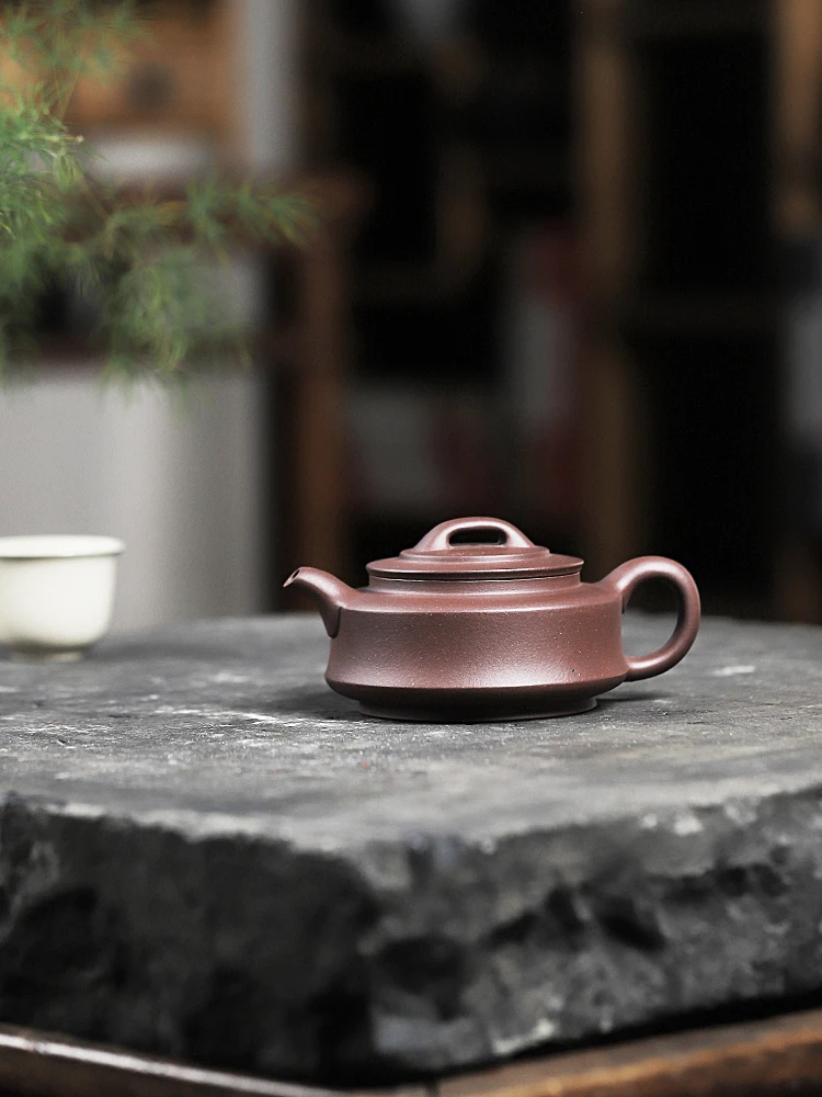 

xing Purple Clay Teapot Handmade Small Capaci Authentic Mine Bot Slot Clear High End Genuine Tea Brewing Pot