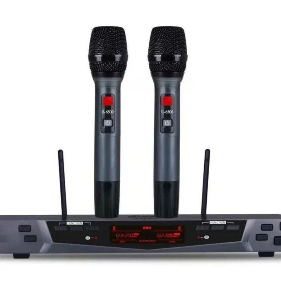 U6500/8100S Wireless Microphone Microphone U-segment One to Two Home Family KTV Karaoke Speech
