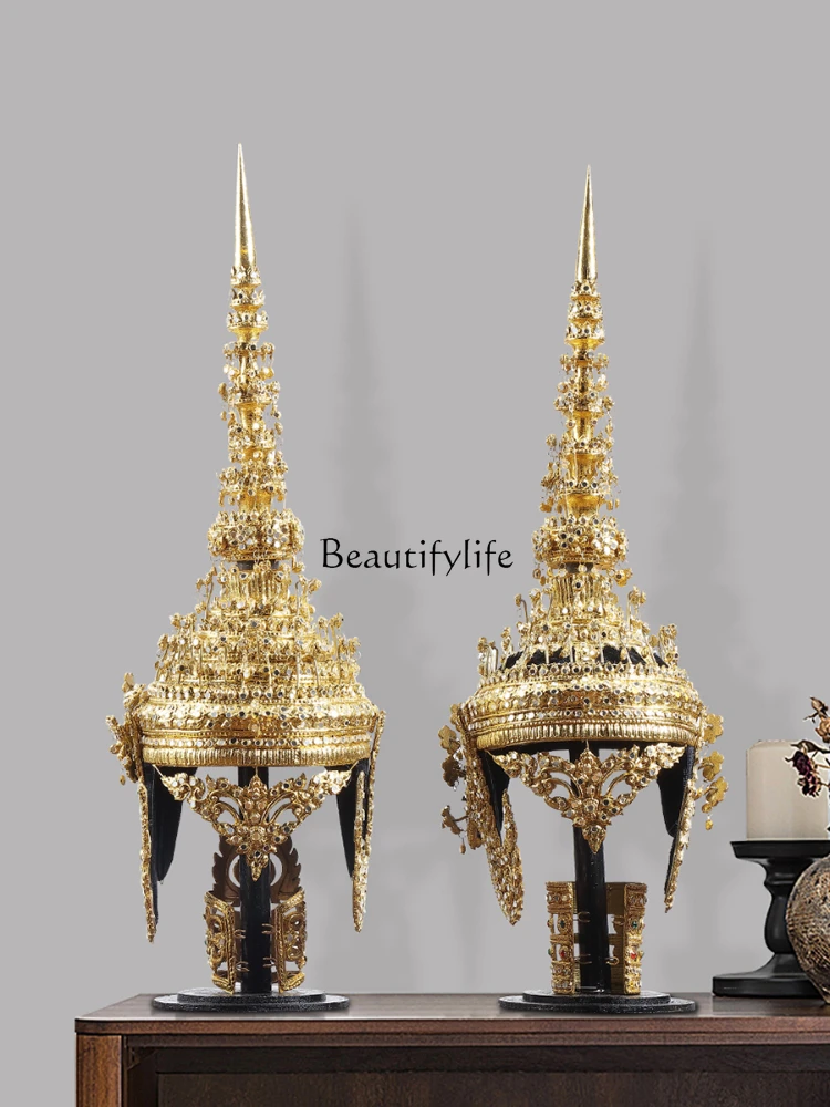 Thailand Crown Decoration Hallway Southeast Asian Style Decorative Crafts