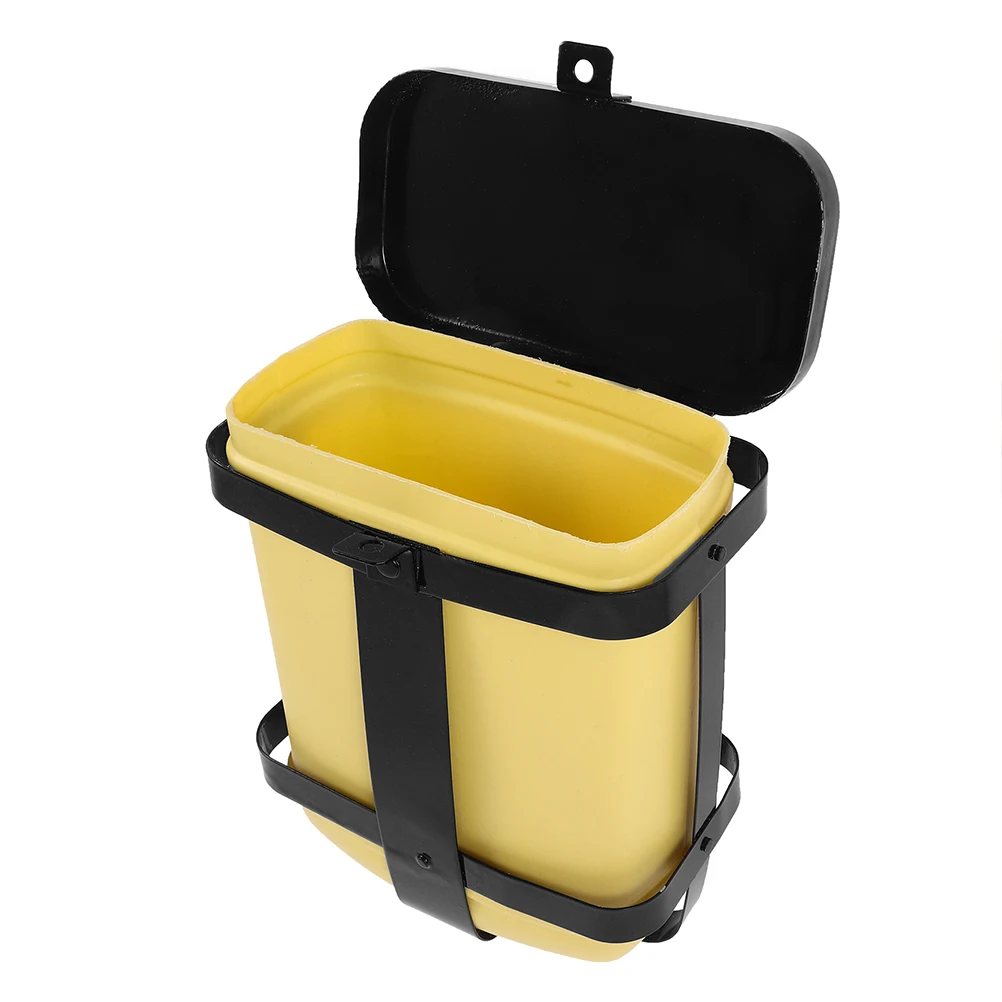 

Motorcycle Storage Box Durable Plastic Toolbox Bumper Cup Holder Lockable Travel Accessories Organizers Storage