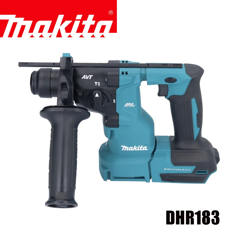 MAKITA DHR183 martillo rotativo inalámbrico, sistema de extracción de polvo DX16, filtro HEPA, combinación de cargador de batería de 18V, operación