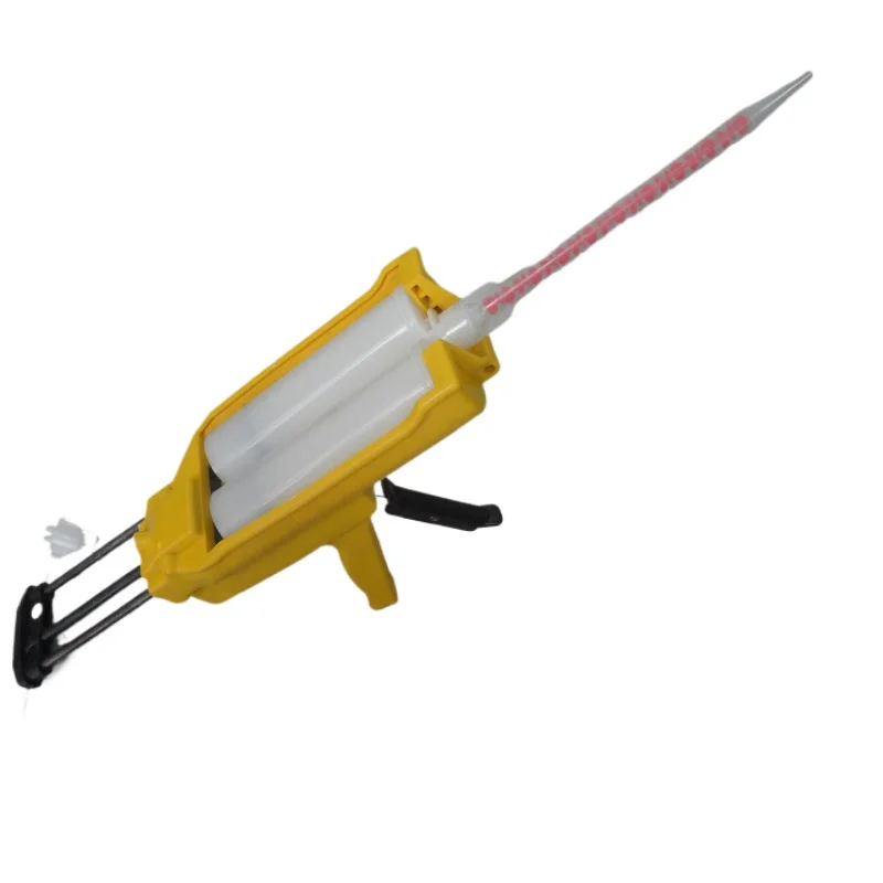 400ml AB Glue Caulking Dispenser, Sealant Gluing Tool with MC10-18 Thread Mouth & Mixing Tube Nozzle
