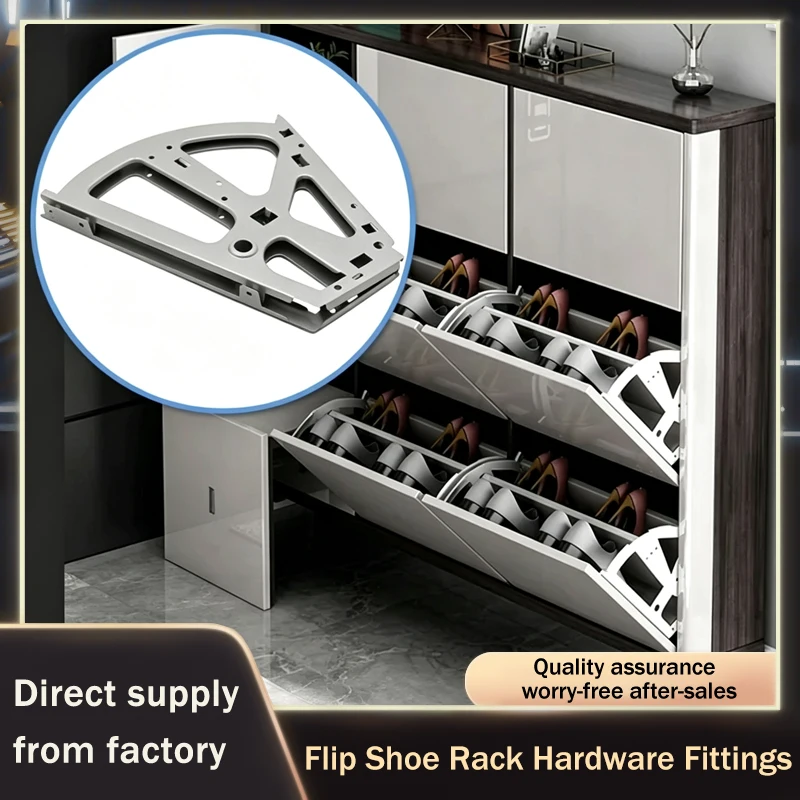 Rustproof Heavy Duty Durable Stainless Steel Flip Down Shoe Shelf Bracket Single Or Double Layer Tilt Out Hinge Slant Style