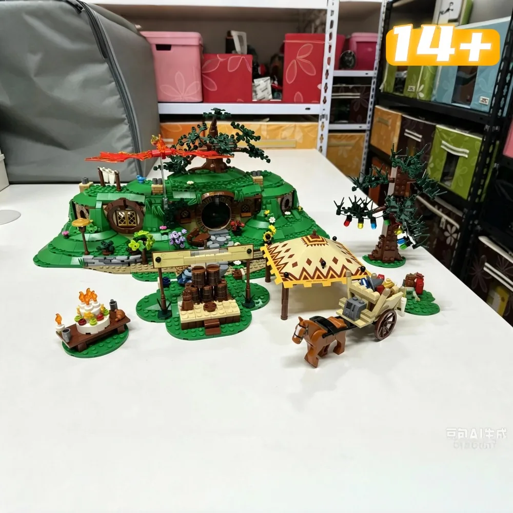 2017pcs Spot Building Blocks Display Hot Sale Shire County Hole Base Building Set Christmas Gift Toy for Friends Fans