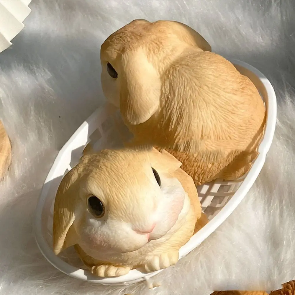 

Novelty Slow Rebound Big Rabbit Squeeze Toy Cartoon Colorful Simulation Rabbit Squeeze Toys Soft 16cm Rabbit Fidget Toy for Kids