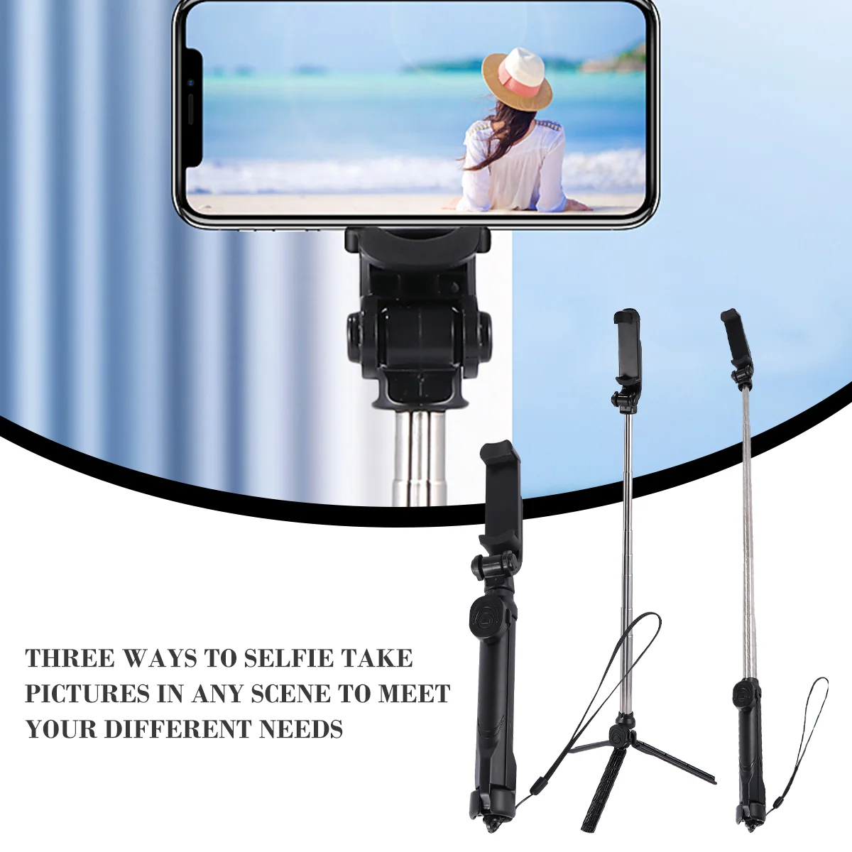 for Phone Mobile Accessories Camera Tripod Stand Live Selfie Stick Photo Stands Wireless Remote Control Gadget Cell