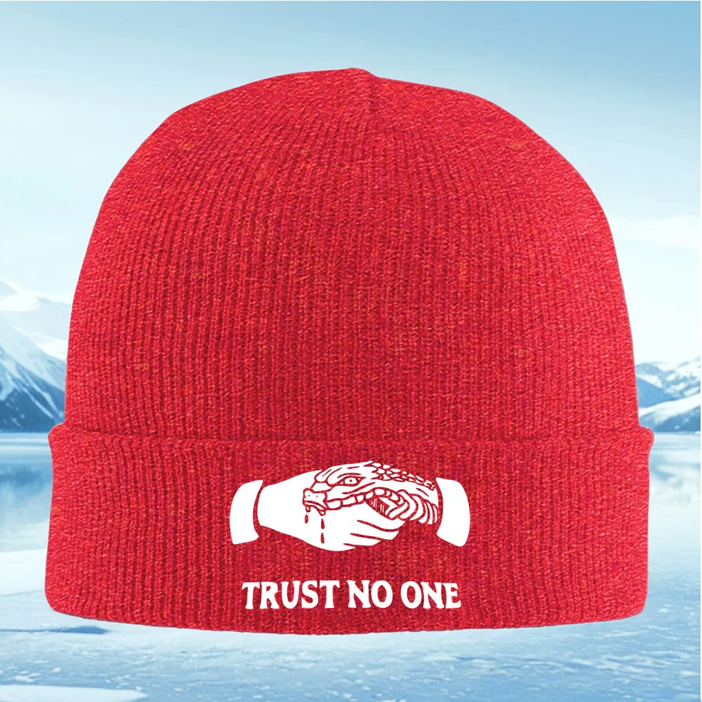 ثعبان عض اليد الثقة بالدم الرجال النساء للجنسين محبوك قبعة قبعة صوفية قبعة الشتاء الحرارية الدافئة عيد الميلاد في الهواء الطلق ركوب الدراجات Hik