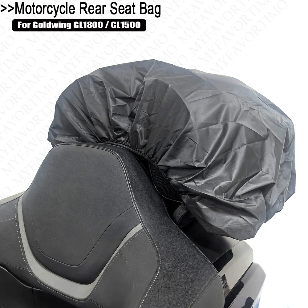 Waterproof Motorcycle Rear Top Bag Large Capacity Trunk Luggage Bag  Rear Seat Tail Pack For Honda Goldwing GL1800 GL1500