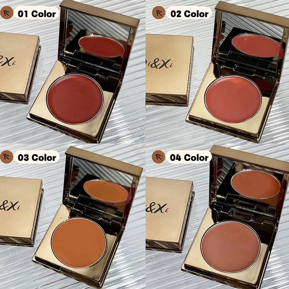 Monochrome Powder Blusher ครีม 2 In 1 ลิปสติก Face Powder Blusher Palette ผสมกันน้ํา All-Day Matte เครื่องสําอางค์แต่งหน้า