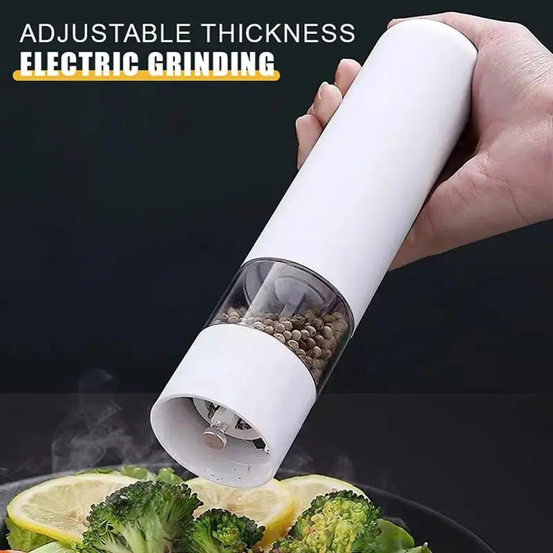 Automatic Electric Salt Pepper Grinder with LED Light Adjustable Coarseness for Home Kitchen Restaurant Cooking Use