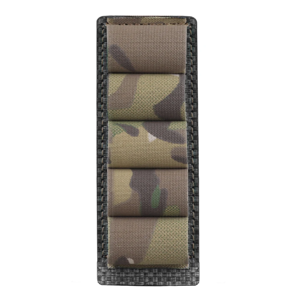 Tactical 5 Rounds 12 Gauge Shotgun Ammo Pouch Hanging Molle Militar Hunting Gun Carrier Holder Bullet Cartridge Accessories