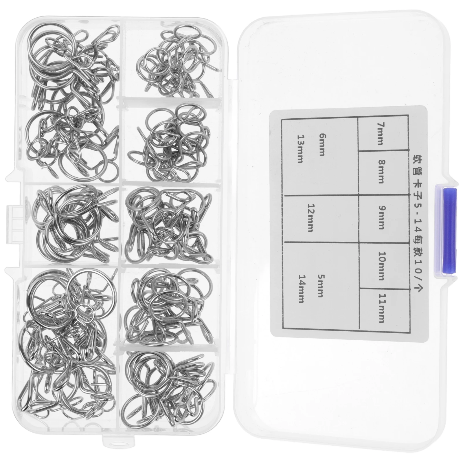 

100Pcs Hose Fasteners Durable High Strength Material Secure Fixation for Various Pipes Automotive Use Wire Hose Clips