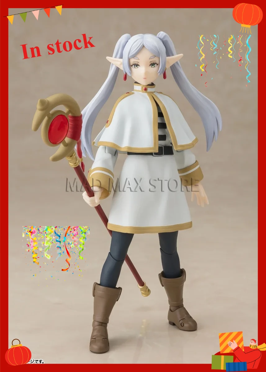 

In Stock Original Bandai Model SHF Frieren: Beyond Journey's End FRIEREN Action Figure Anime Pvc Model Toys Gifts for Kids