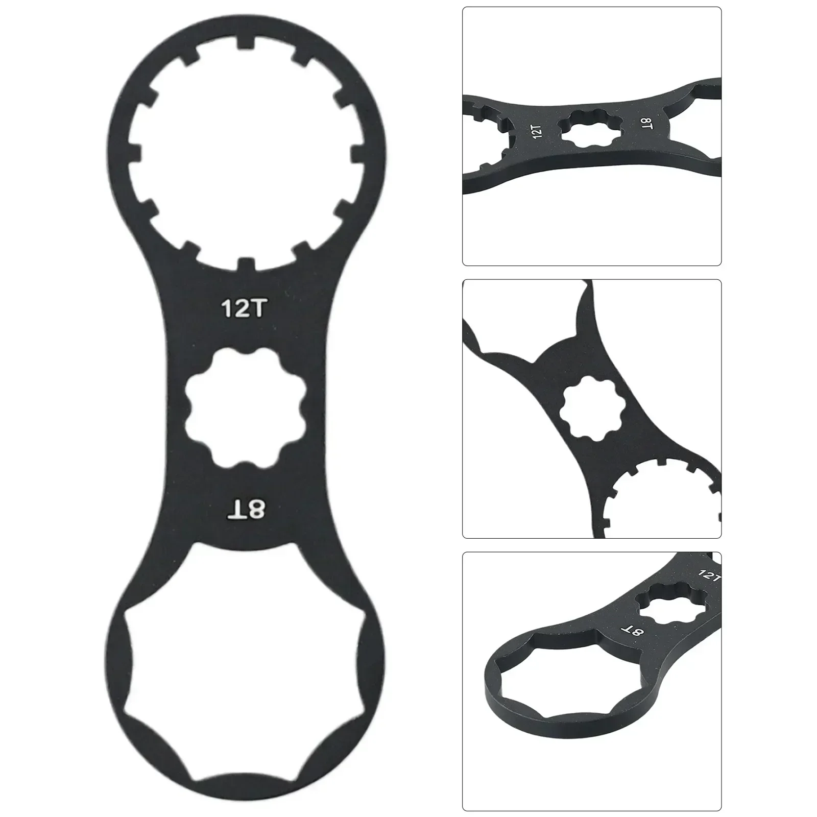 1PC Bike Front Fork Cap Wrench Disassembly Tools Aluminum Alloy 99x35x4mm For SR XCR/XCT/XCM/RST