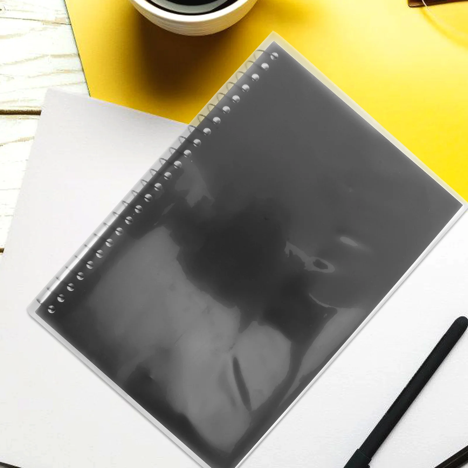 20 قطعة أغطية شفافة أكمام كتاب بلاستيكية واضحة قابلة لإعادة الاستخدام حامي للكتب المدرسية غلاف فني دفتر القصاصات المضادة للخدش