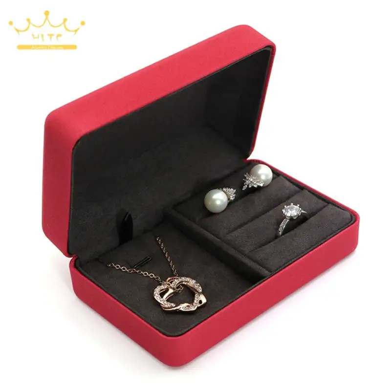 

Pu Leather Multi-Functional Portable Travel Jewelry Box Ring Earrings Necklace Storage Box Jewelry Home Collection Jewelry Box