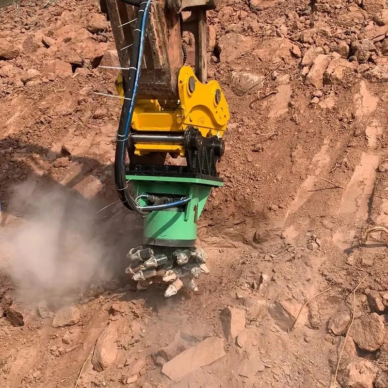 Hydraulic Milling Attachment Drum Cutter Rotary Drum Cutter Hydraulic Drum Cutter Multifunctional for Concrete Asphalt Rock