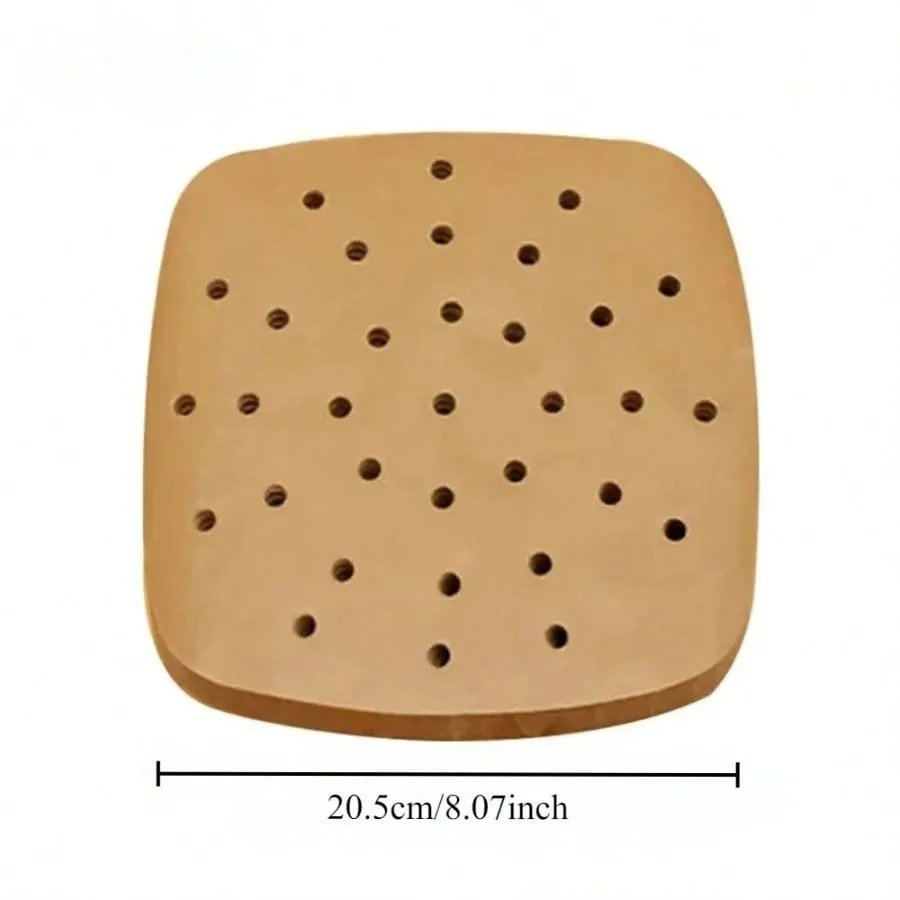 Kitchen Bakeware Papers Air Fryer Paper Disposable Steamer Liners Baking Non-Stick Steaming Mat Oil-absorbing Paper