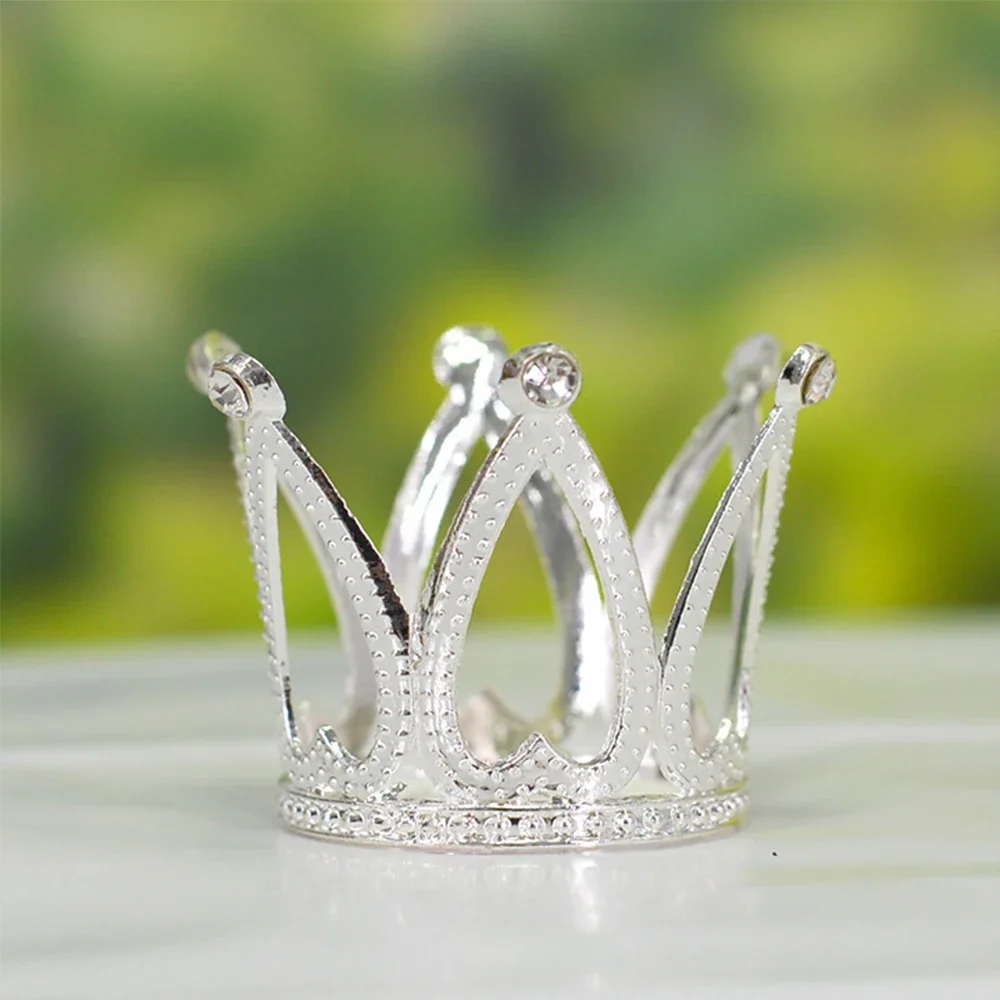 Lovely Girls\' Hairband Rhinestone Princess Crown Silver Gold Color Headdress Party Birthday Tiara for Children Hair Accessories